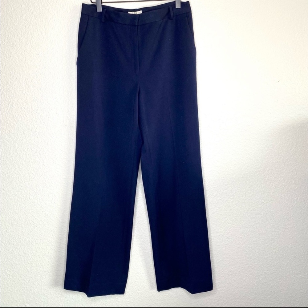 Brooks Brothers 346 wide leg navy trousers size 6